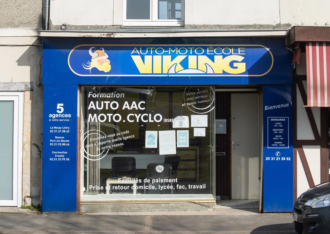 agence viking auto ecole molay littry